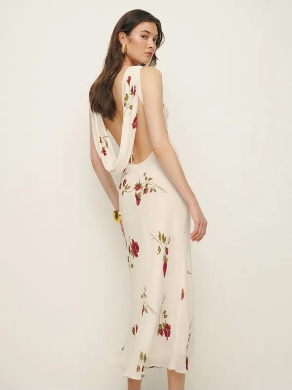 $298 NWT Reformation Portia Dress In American Beauty